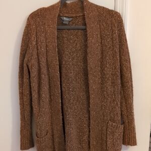 Natural Reflections Brown Cardigan Sweater